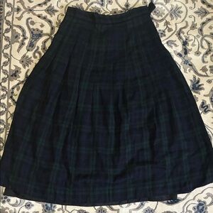 L.L. Bean Vintage Plaid Skirt